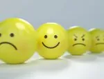 Line of smiley faces