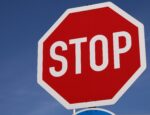 A close up of a stop sign.